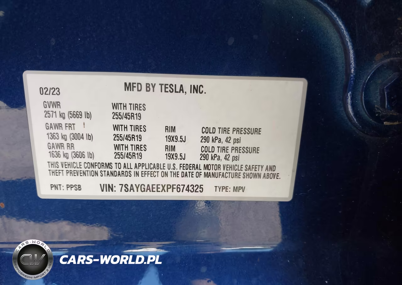 2023 Tesla Model Y Awd-Long Range Dual Motor All-Wheel Drive VIN:7SAYGAEEXPF674325 - 9