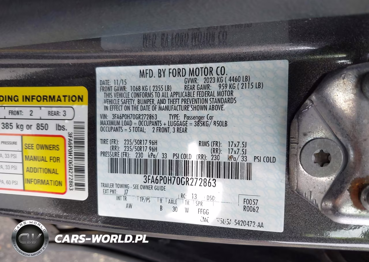 2016 Ford Fusion Se VIN:3FA6P0H70GR272863 - 9