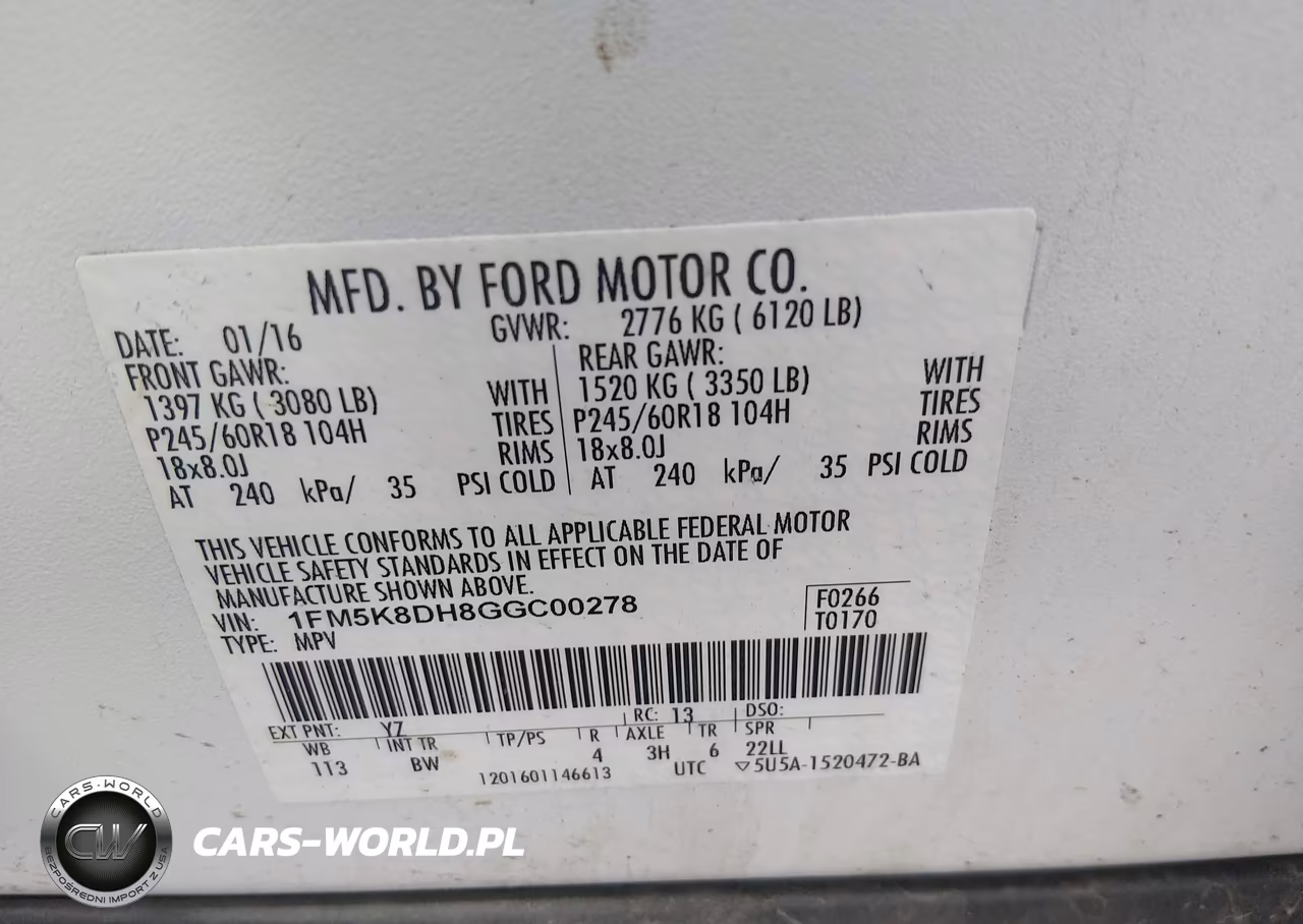 2016 Ford Explorer Xlt VIN:1FM5K8DH8GGC00278 - 9