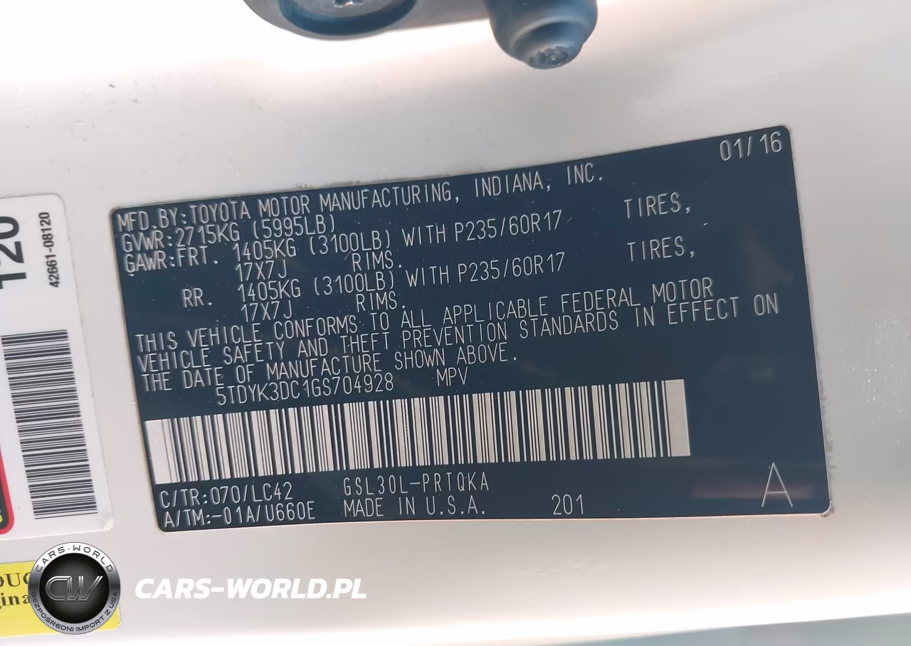 2016 Toyota Sienna Xle 8 Passenger VIN:5TDYK3DC1GS704928 - 9