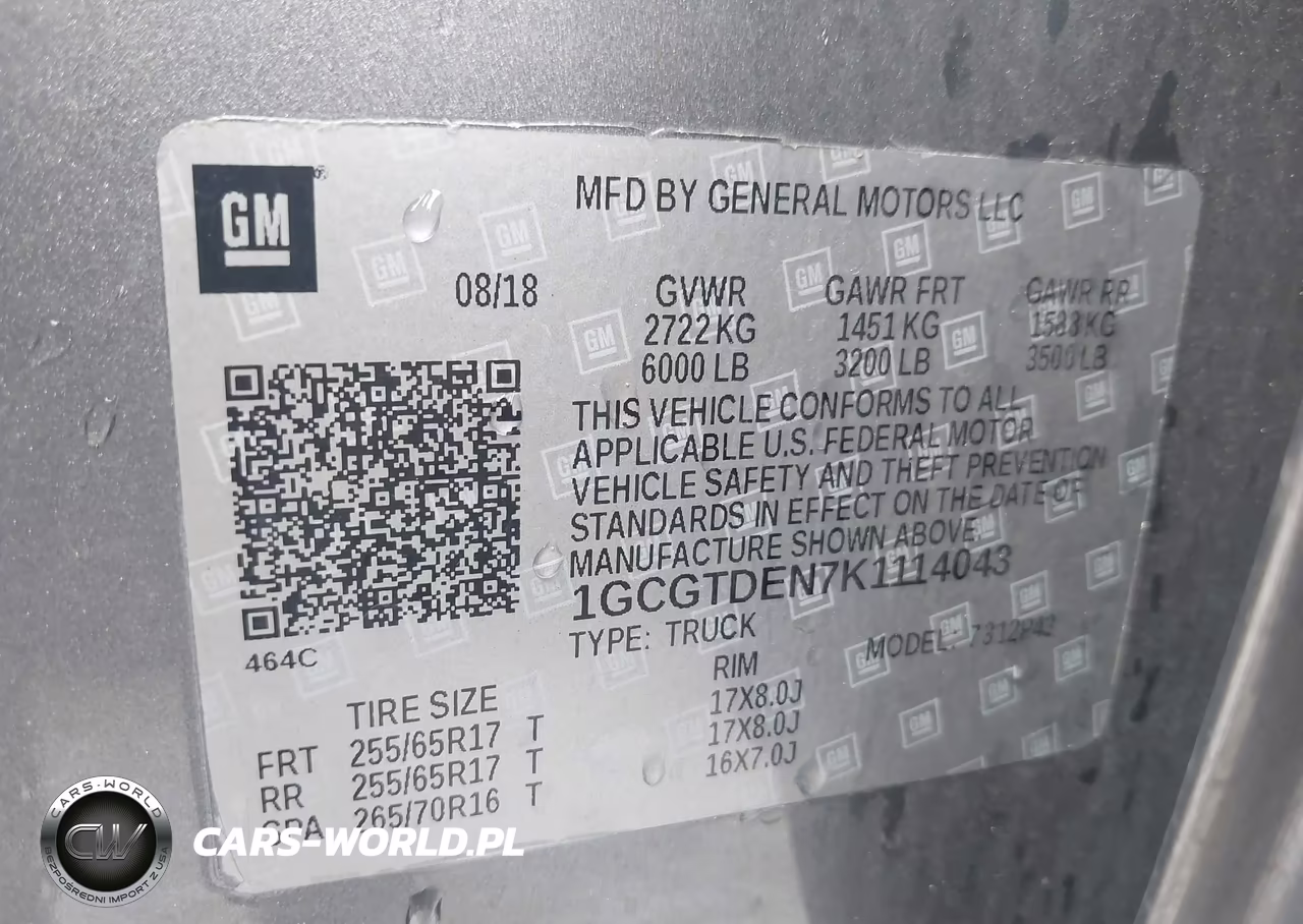 2019 Chevrolet Colorado Z71 VIN:1GCGTDEN7K1114043 - 9
