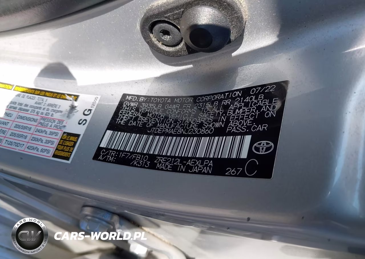2022 Toyota Corolla Le VIN:JTDEPMAE8NJ230860 - 9