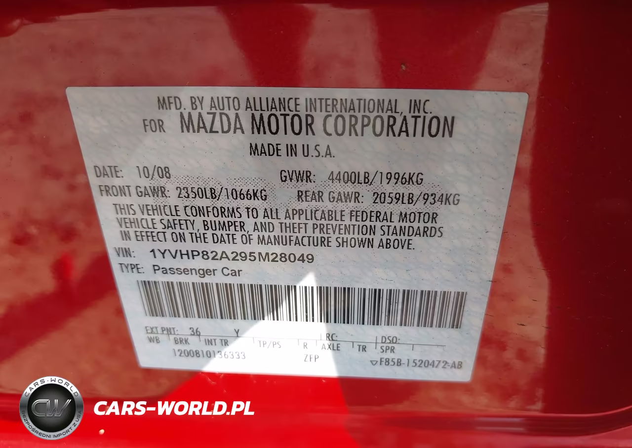 2009 Mazda Mazda6 I Grand Touring VIN:1YVHP82A295M28049 - 9