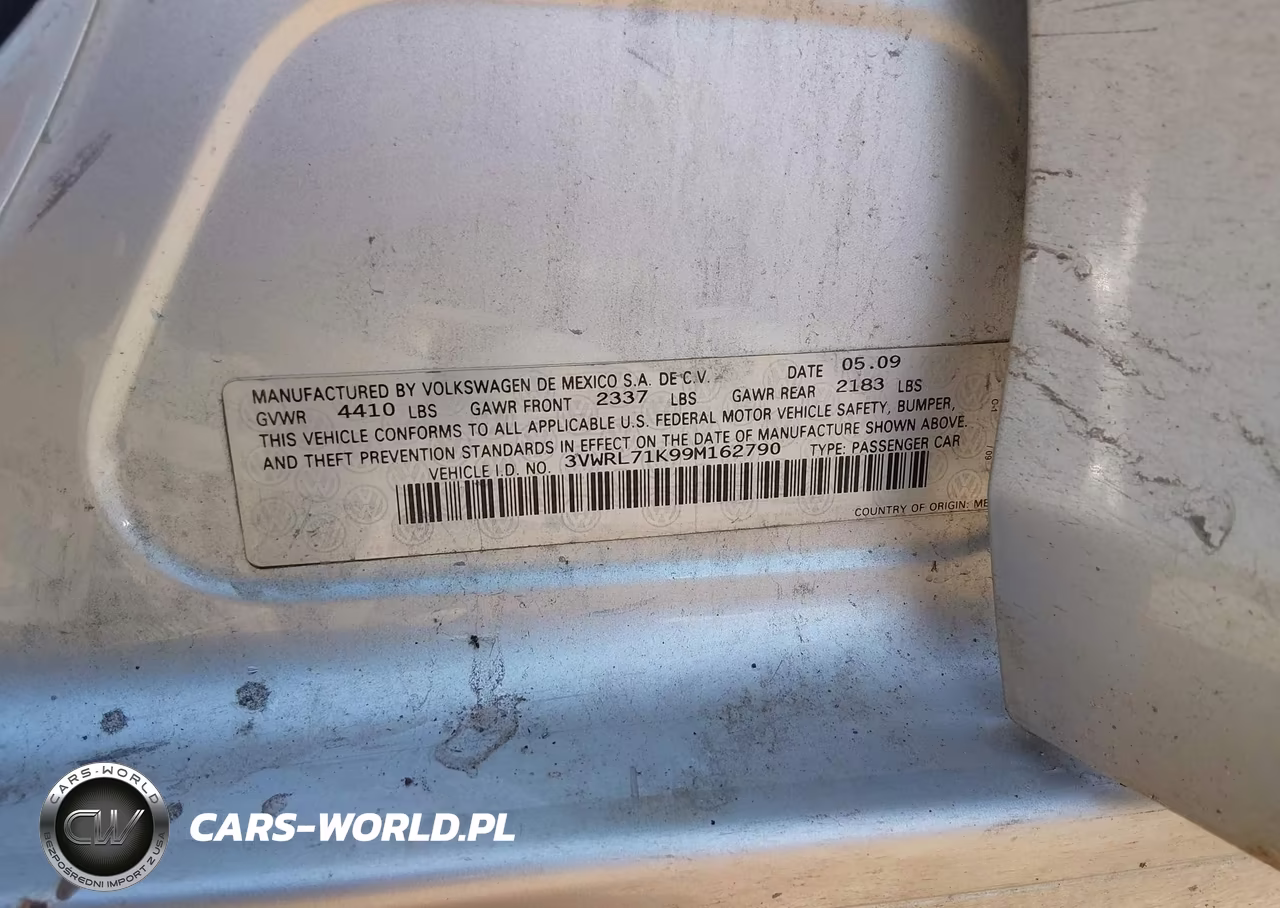 2009 Volkswagen Jetta Tdi VIN:3VWRL71K99M162790 - 9