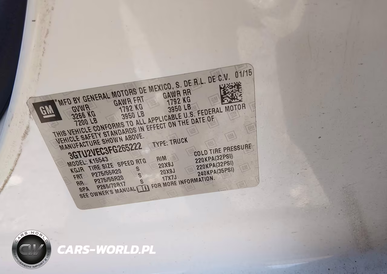 2015 GMC Sierra 1500 Slt VIN:3GTU2VEC3FG265222 - 9