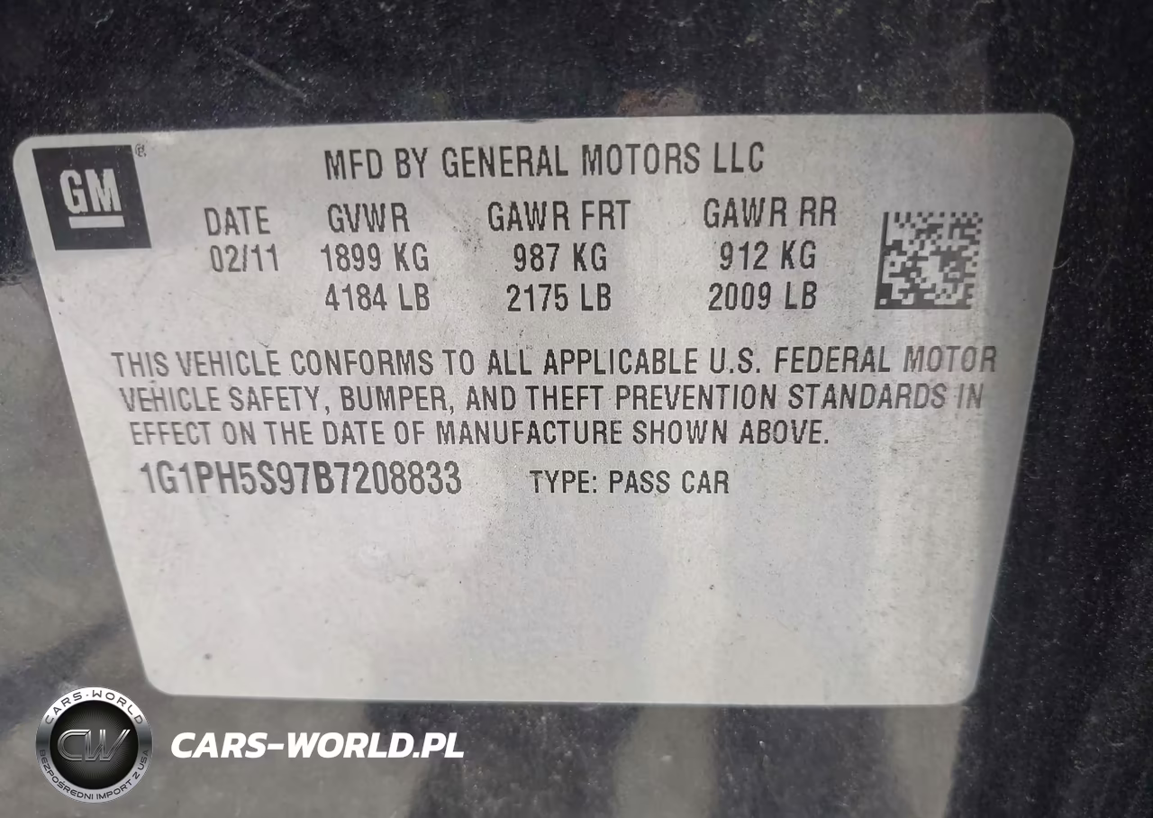 2011 Chevrolet Cruze Ltz VIN:1G1PH5S97B7208833 - 9