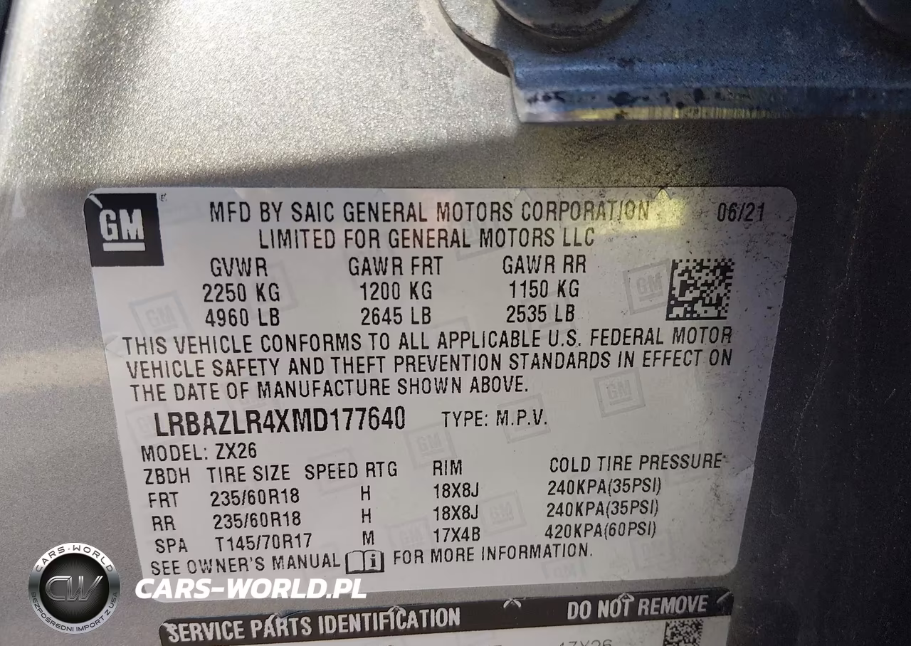 2021 Buick Envision Fwd Preferred VIN:LRBAZLR4XMD177640 - 9