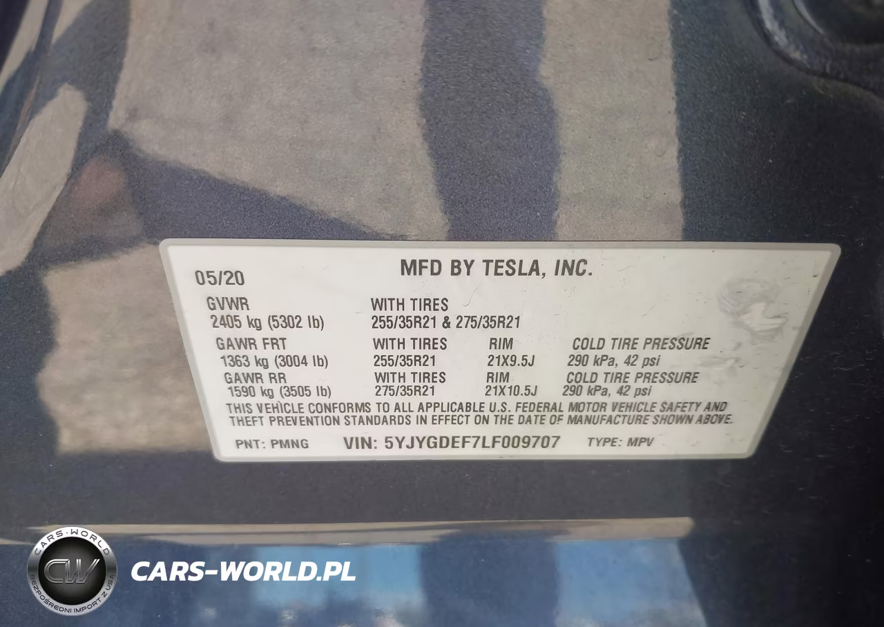 2020 Tesla Model Y Long Range Dual Motor All-Wheel Drive-Performance Dual Motor All-Wheel Drive VIN:5YJYGDEF7LF009707 - 9