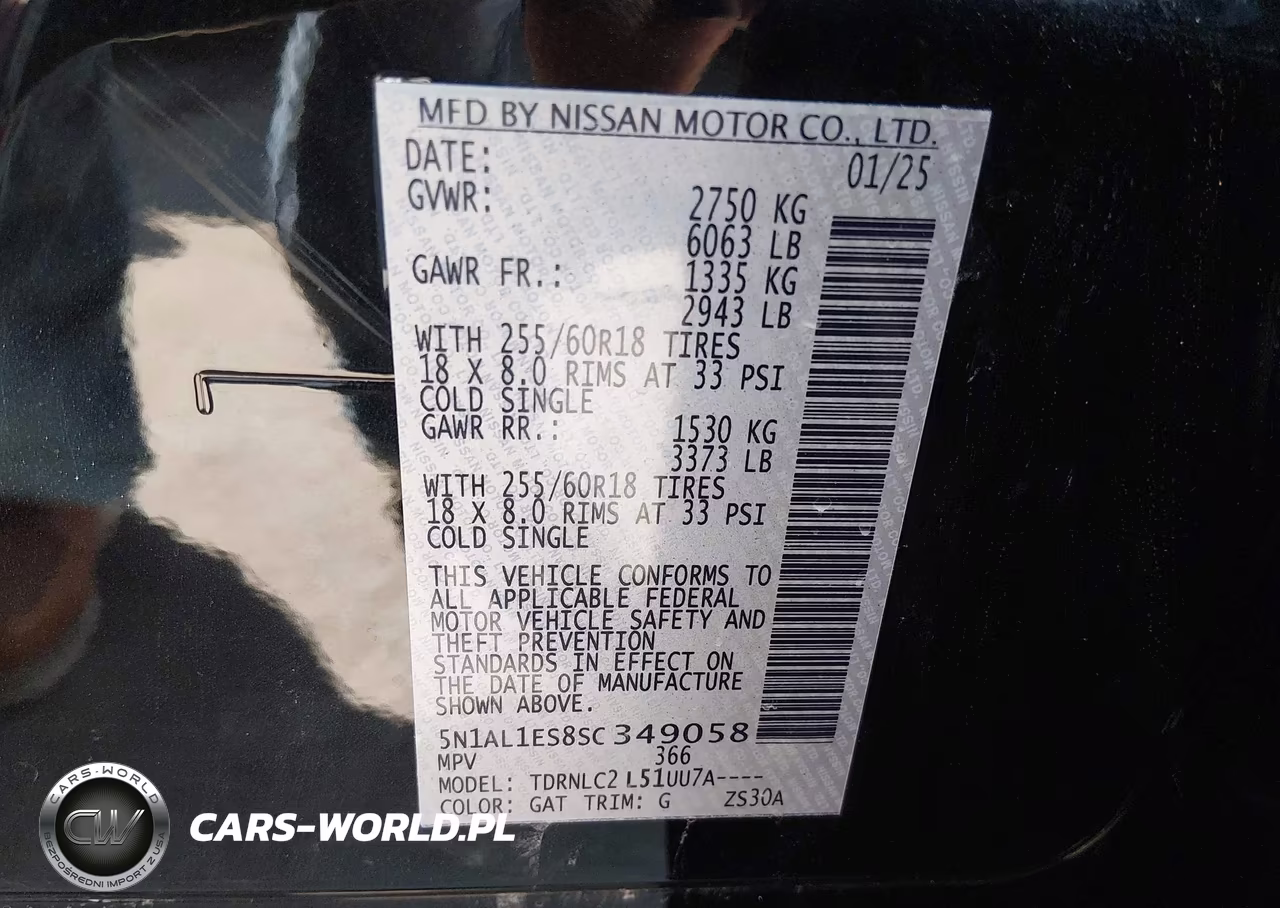 2025 Infiniti Qx60 Pure Awd VIN:5N1AL1ES8SC349058 - 9