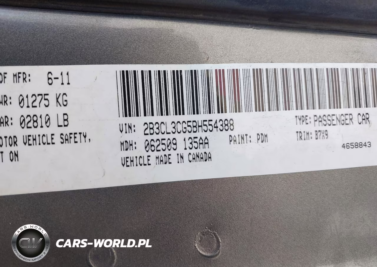 2011 Dodge Charger VIN:2B3CL3CG5BH554388 - 9