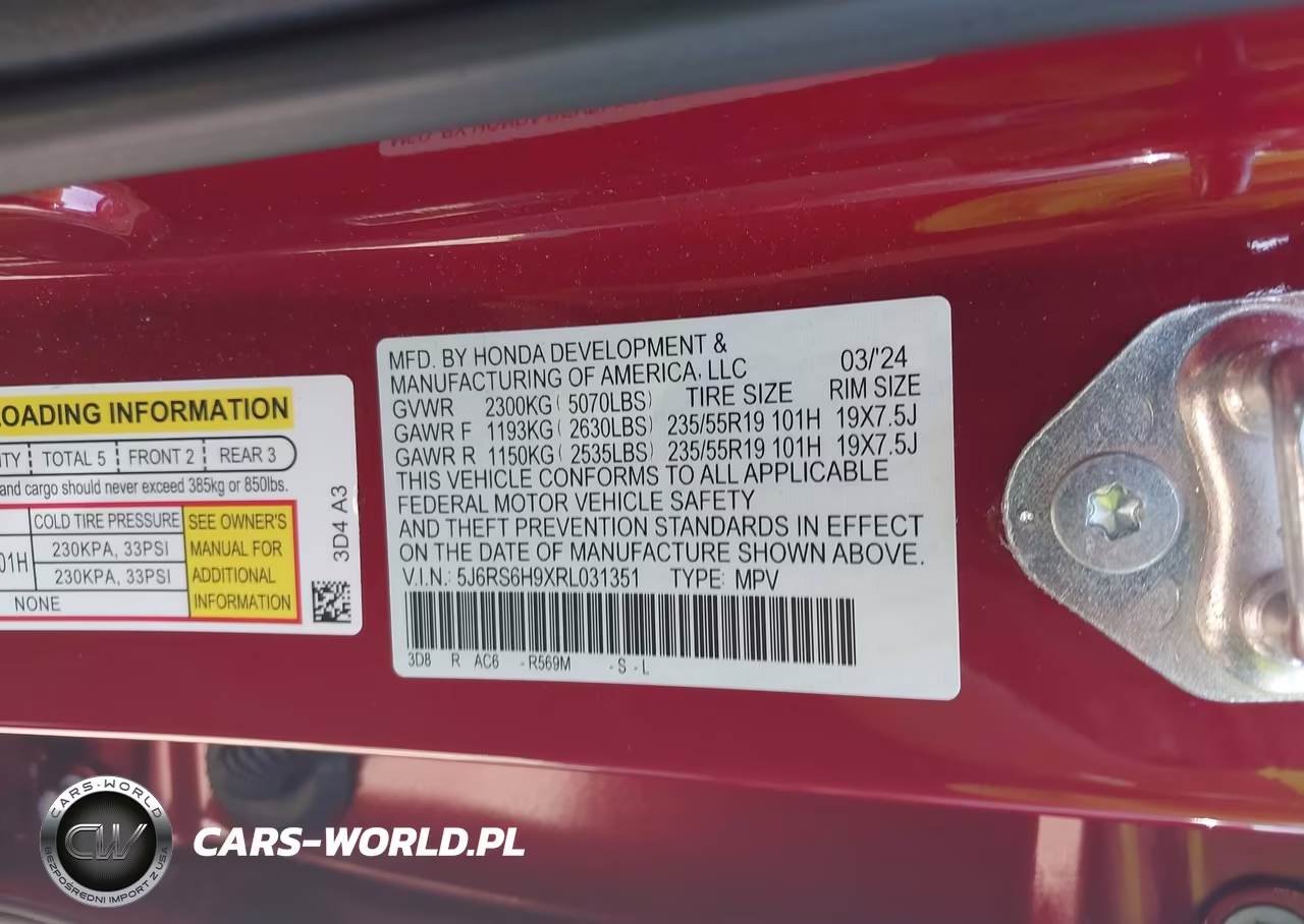 2024 Honda Cr-V Hybrid Sport Touring VIN:5J6RS6H9XRL031351 - 9