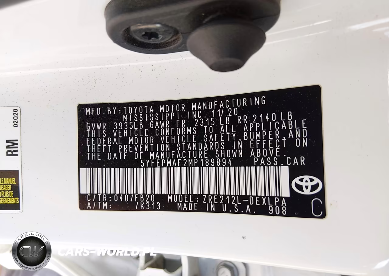 2021 Toyota Corolla Le VIN:5YFEPMAE2MP189894 - 9