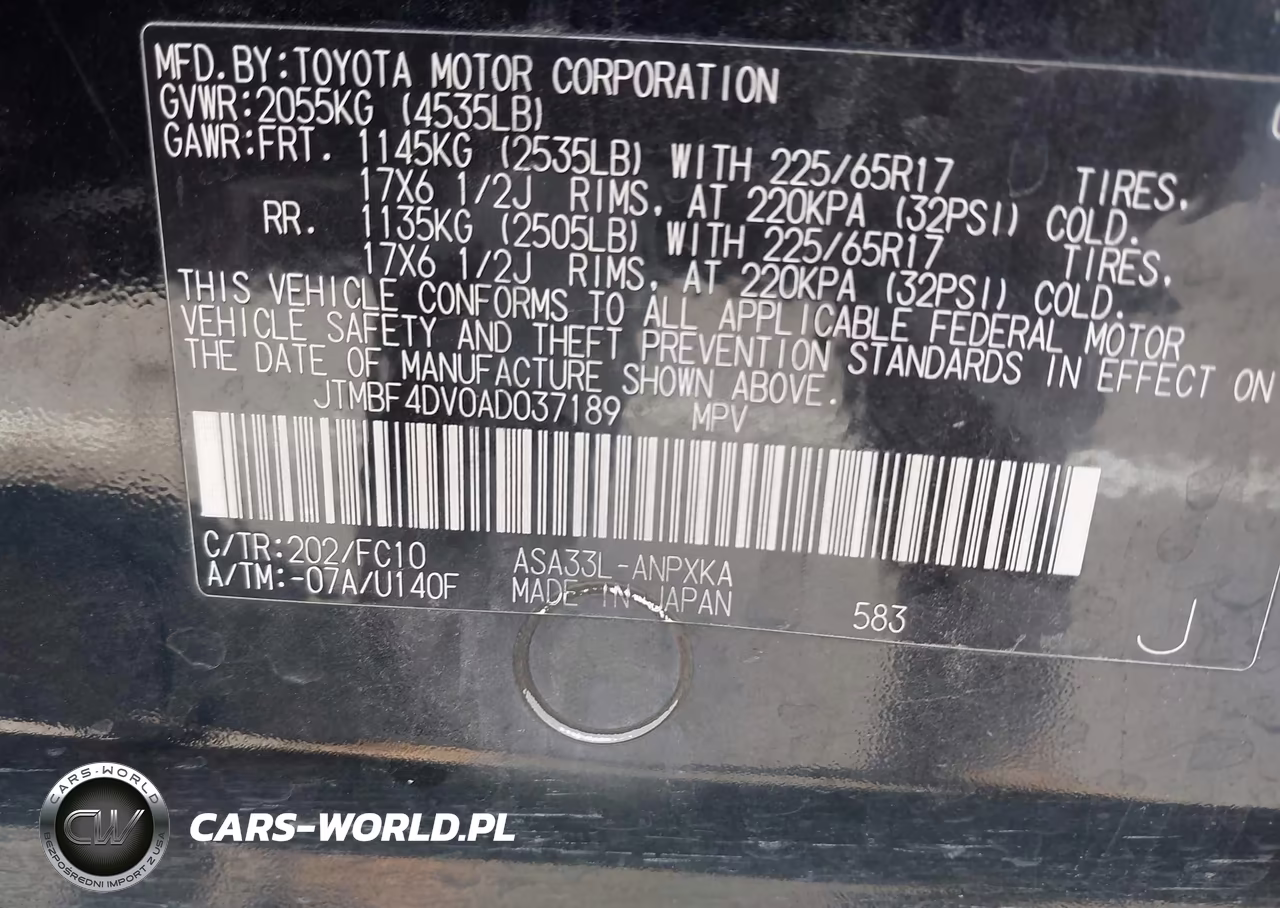 2010 Toyota Rav4 VIN:JTMBF4DV0AD037189 - 9