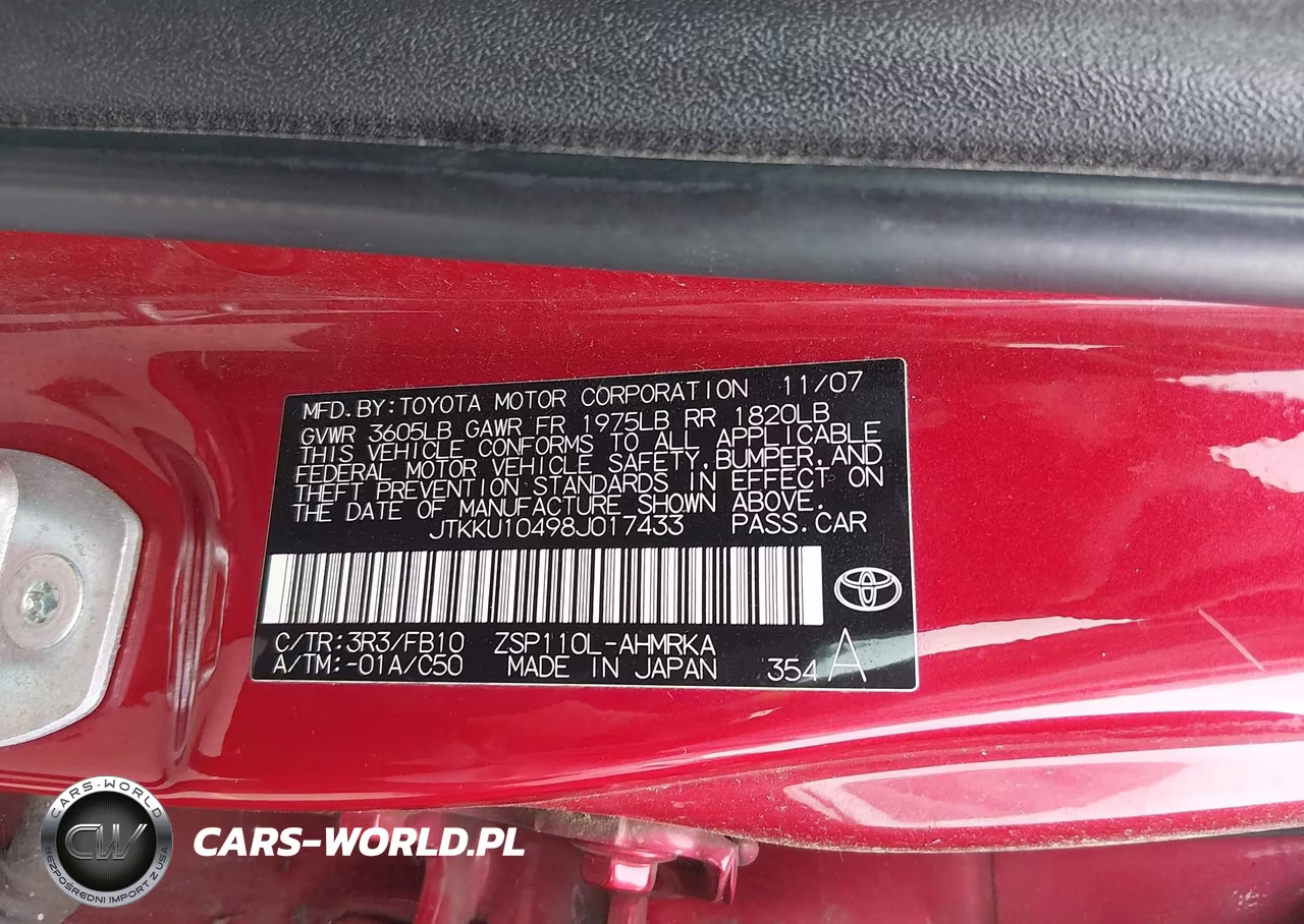 2008 Scion Xd VIN:JTKKU10498J017433 - 9