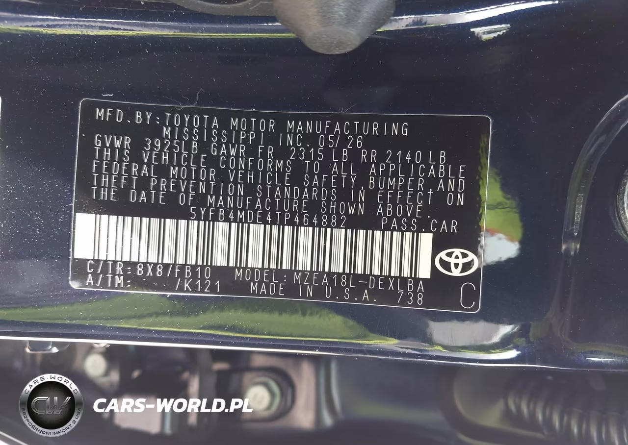 2026 Toyota Corolla Le VIN:5YFB4MDE4TP464882 - 9