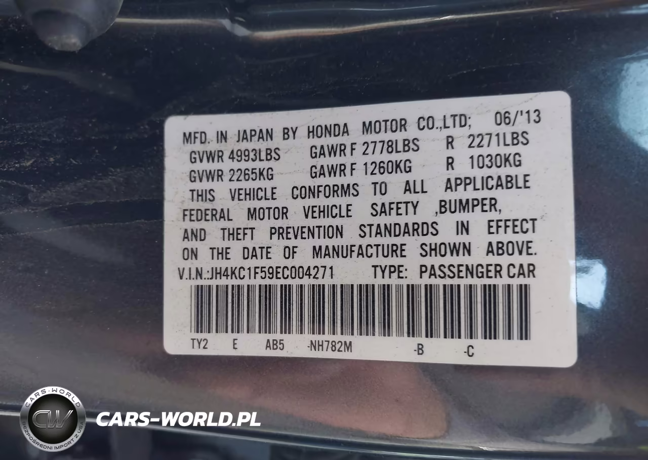 2014 Acura Rlx VIN:JH4KC1F59EC004271 - 9