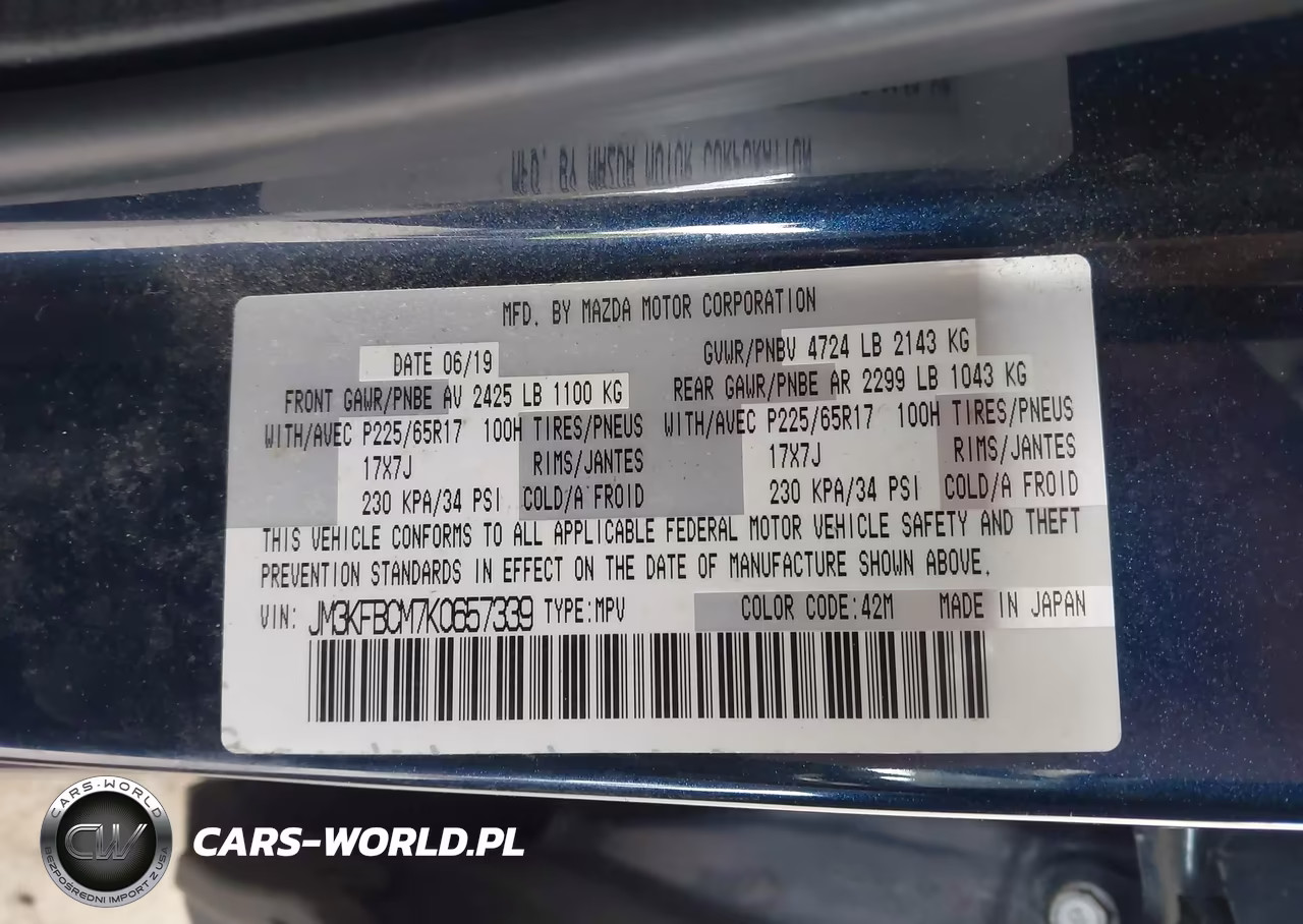 2019 Mazda Cx-5 Touring VIN:JM3KFBCM7K0657339 - 9
