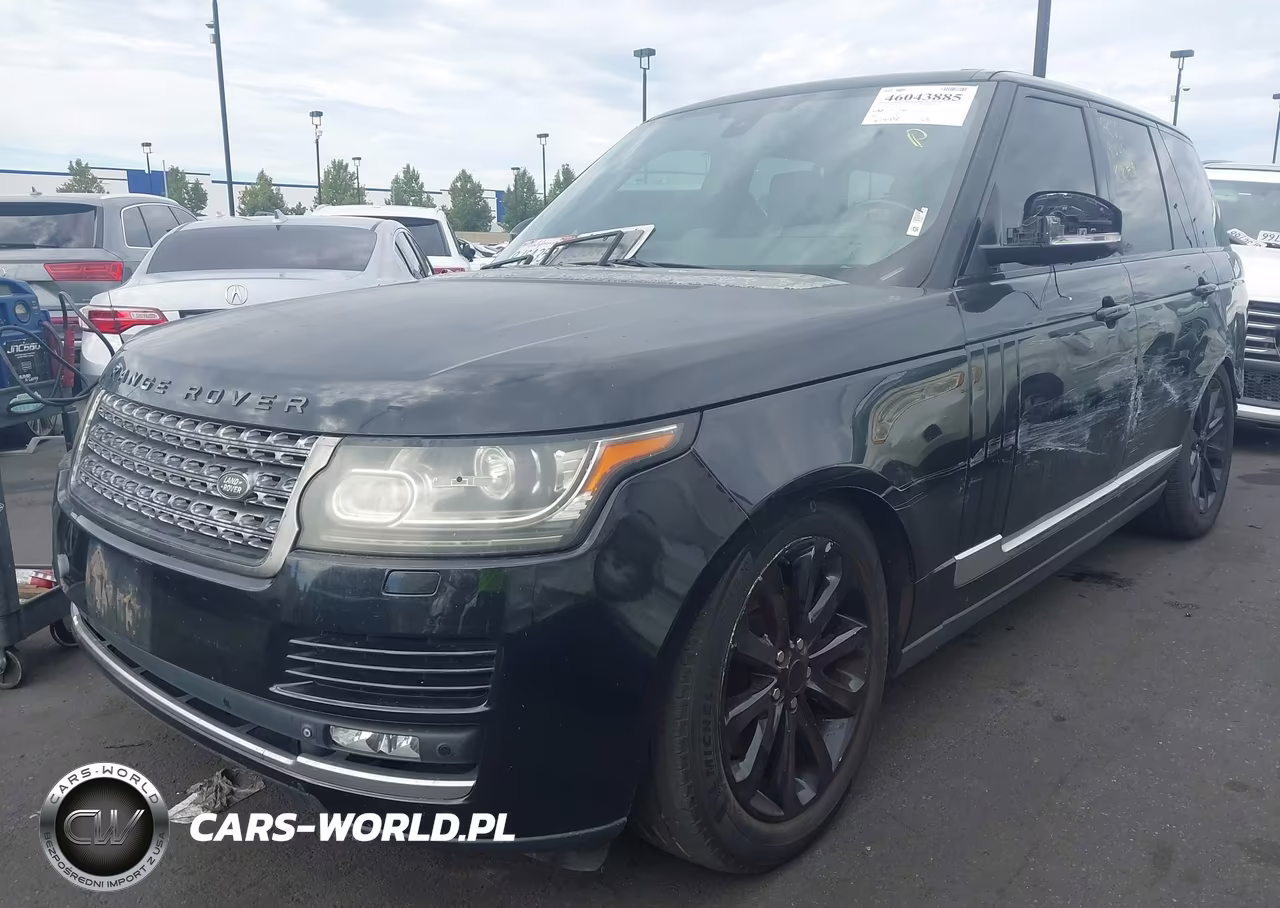 2015 Land Rover Range Rover 3.0L V6 Supercharged Hse VIN:SALGS2VF9FA228608 - 2