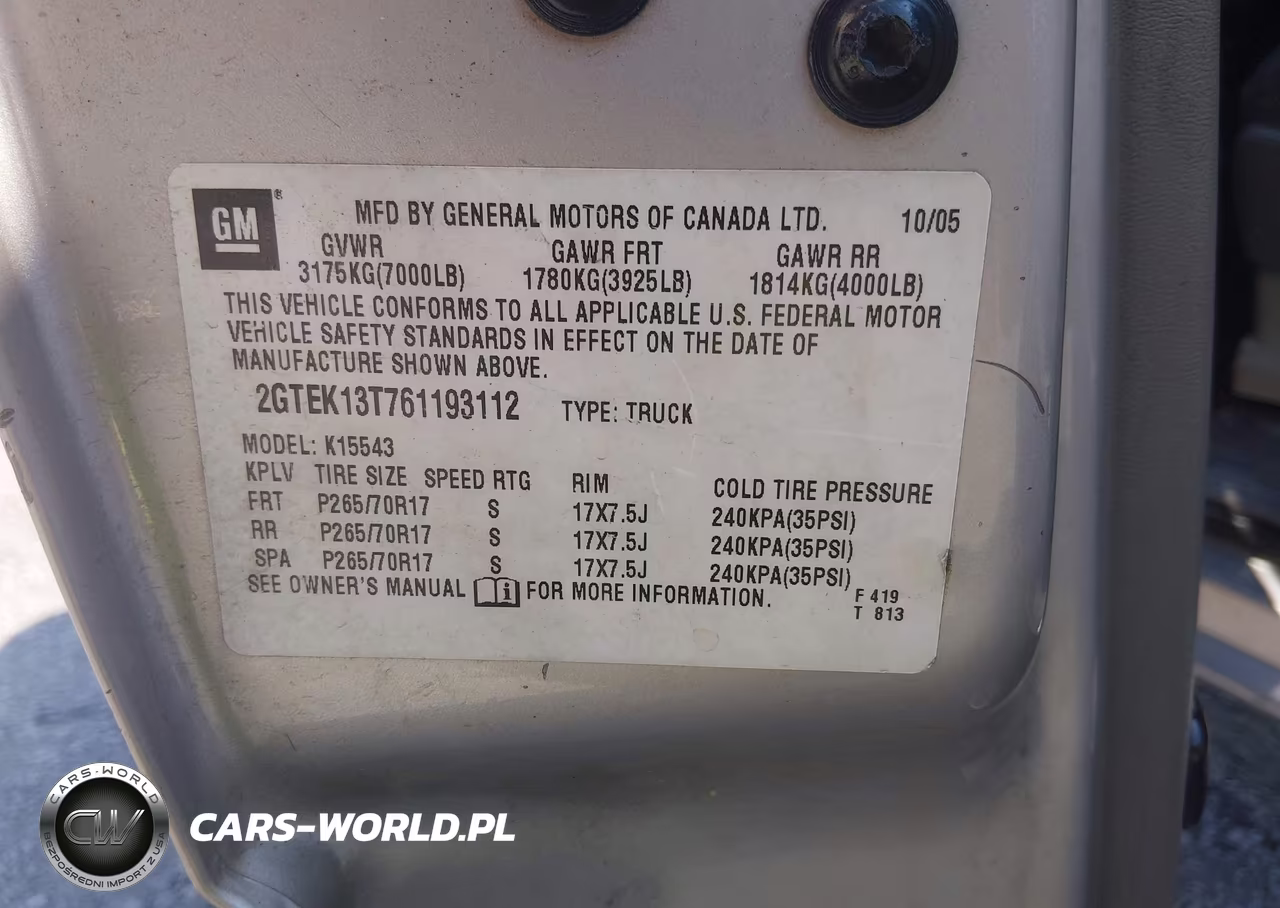 2006 GMC New Sierra VIN:2GTEK13P761193112 - 8