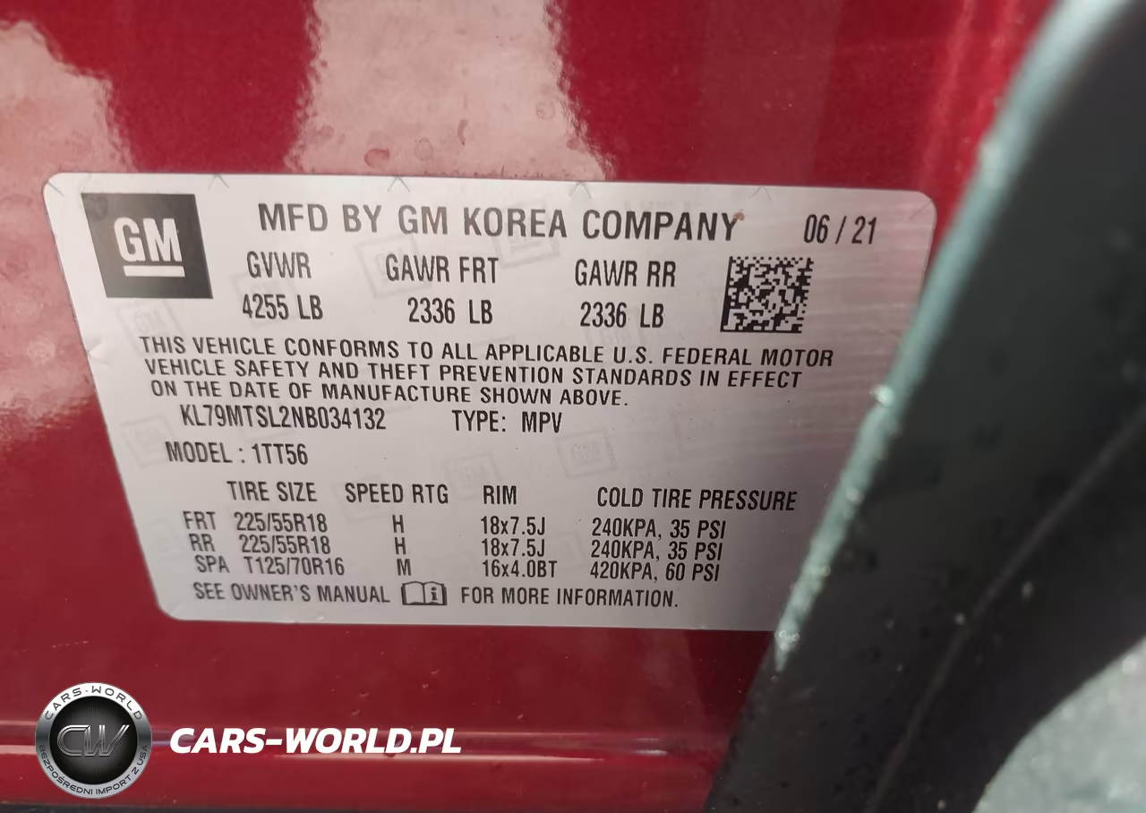 2022 Chevrolet Trailblazer Fwd Rs VIN:KL79MTSL2NB034132 - 9
