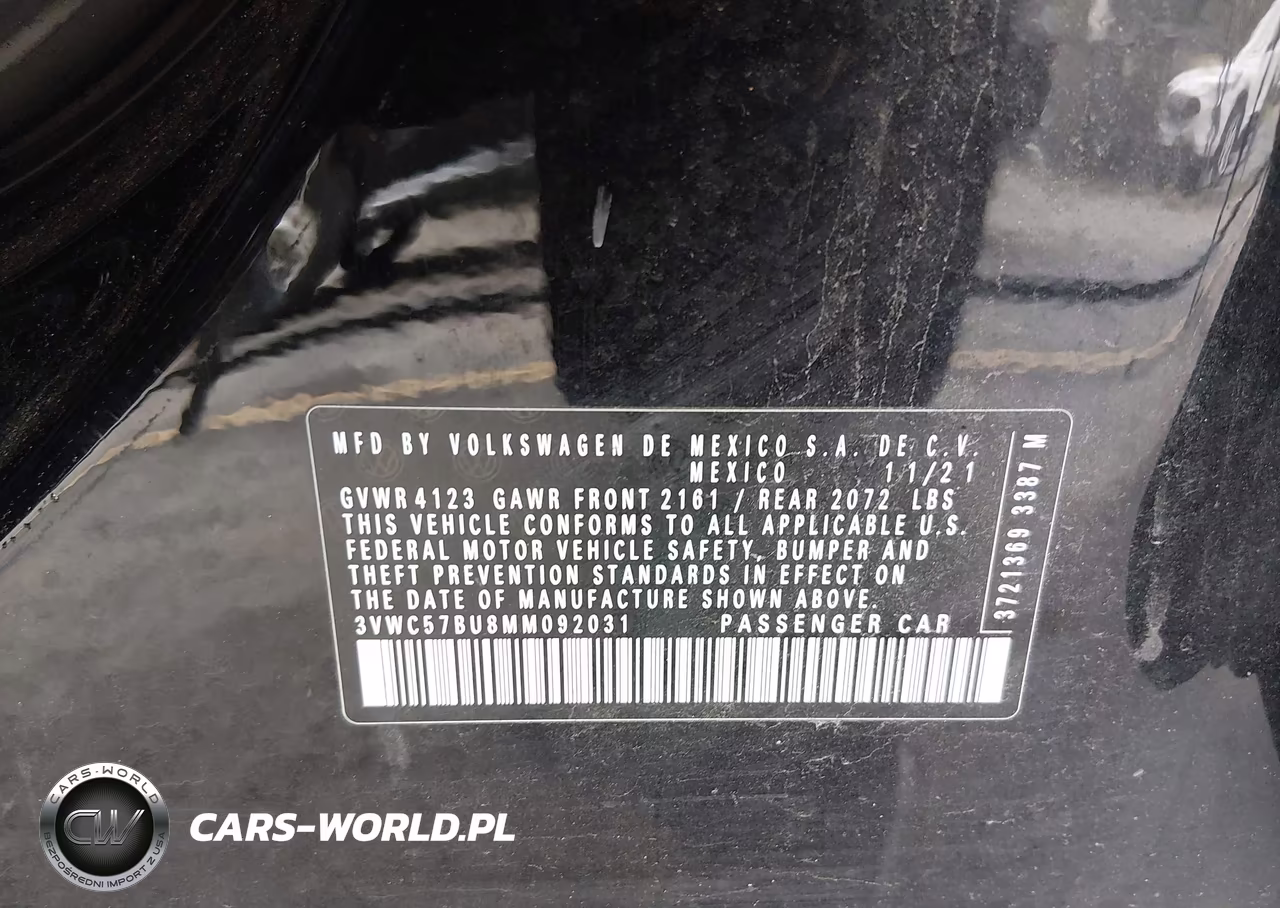 2021 Volkswagen Jetta 1.4T R-Line-1.4T S-1.4T Se VIN:3VWC57BU8MM092031 - 9