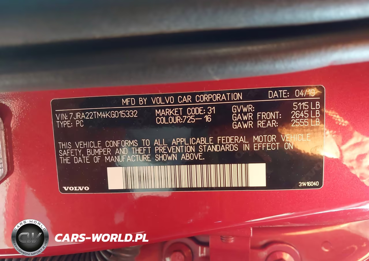 2019 Volvo S60 T6 R-Design VIN:7JRA22TM4KG015332 - 9