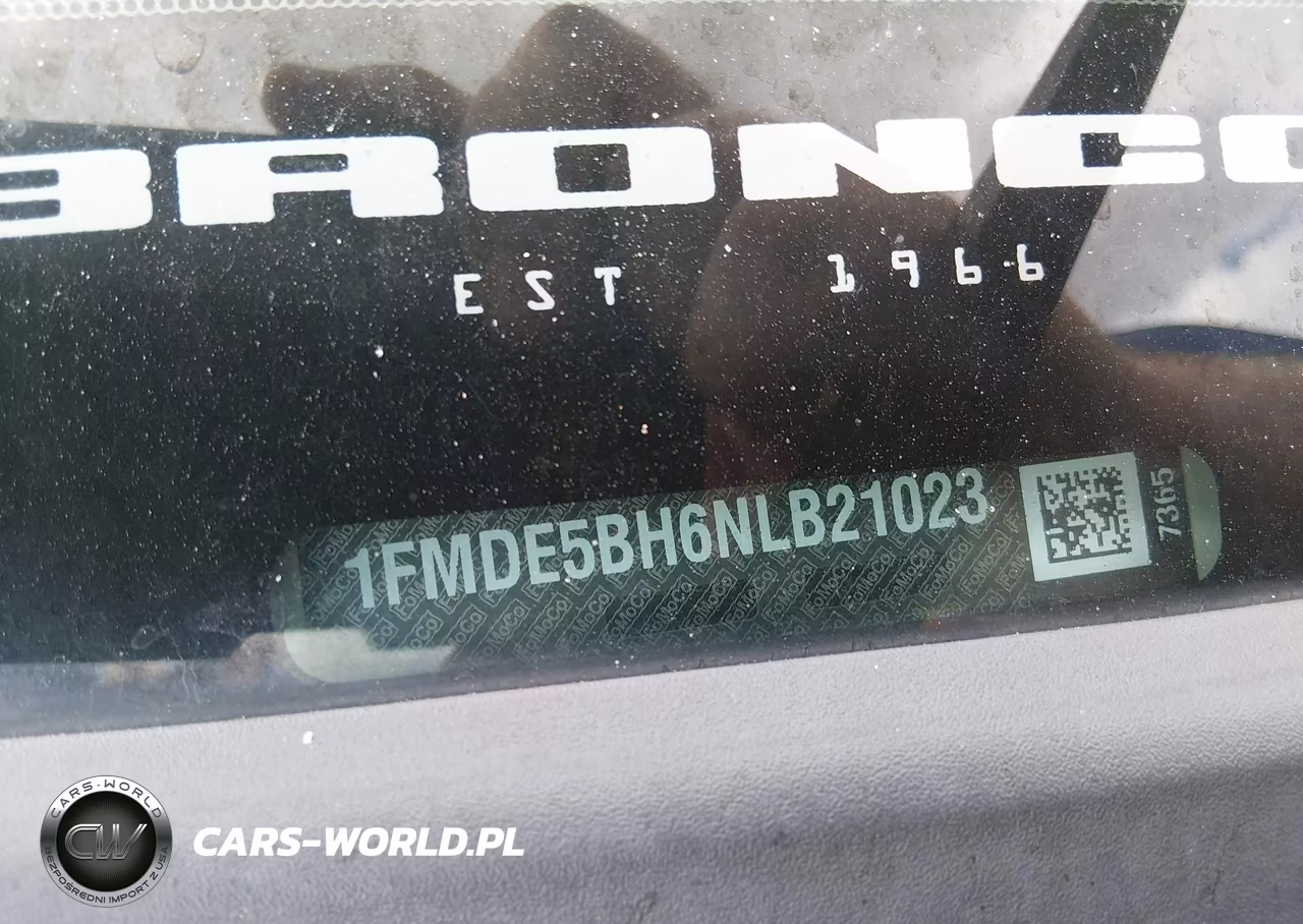 2022 Ford Bronco Outer Banks VIN:1FMDE5BH6NLB21023 - 9