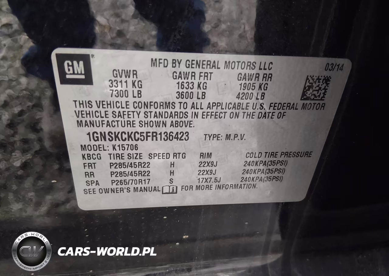 2015 Chevrolet Tahoe Ltz VIN:1GNSKCKC5FR136423 - 9