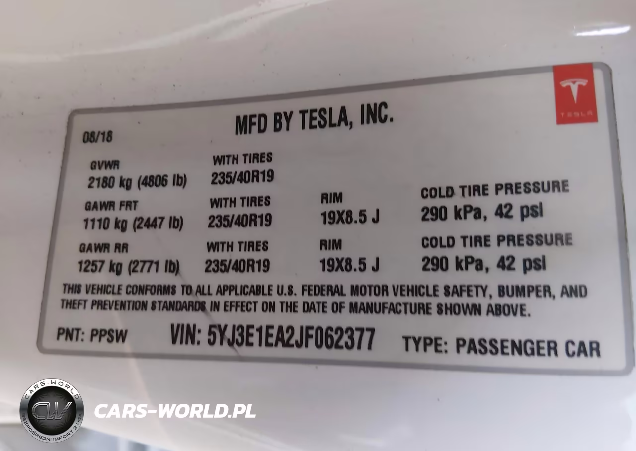 2018 Tesla Model 3 Long Range-Mid Range VIN:5YJ3E1EA2JF062377 - 9