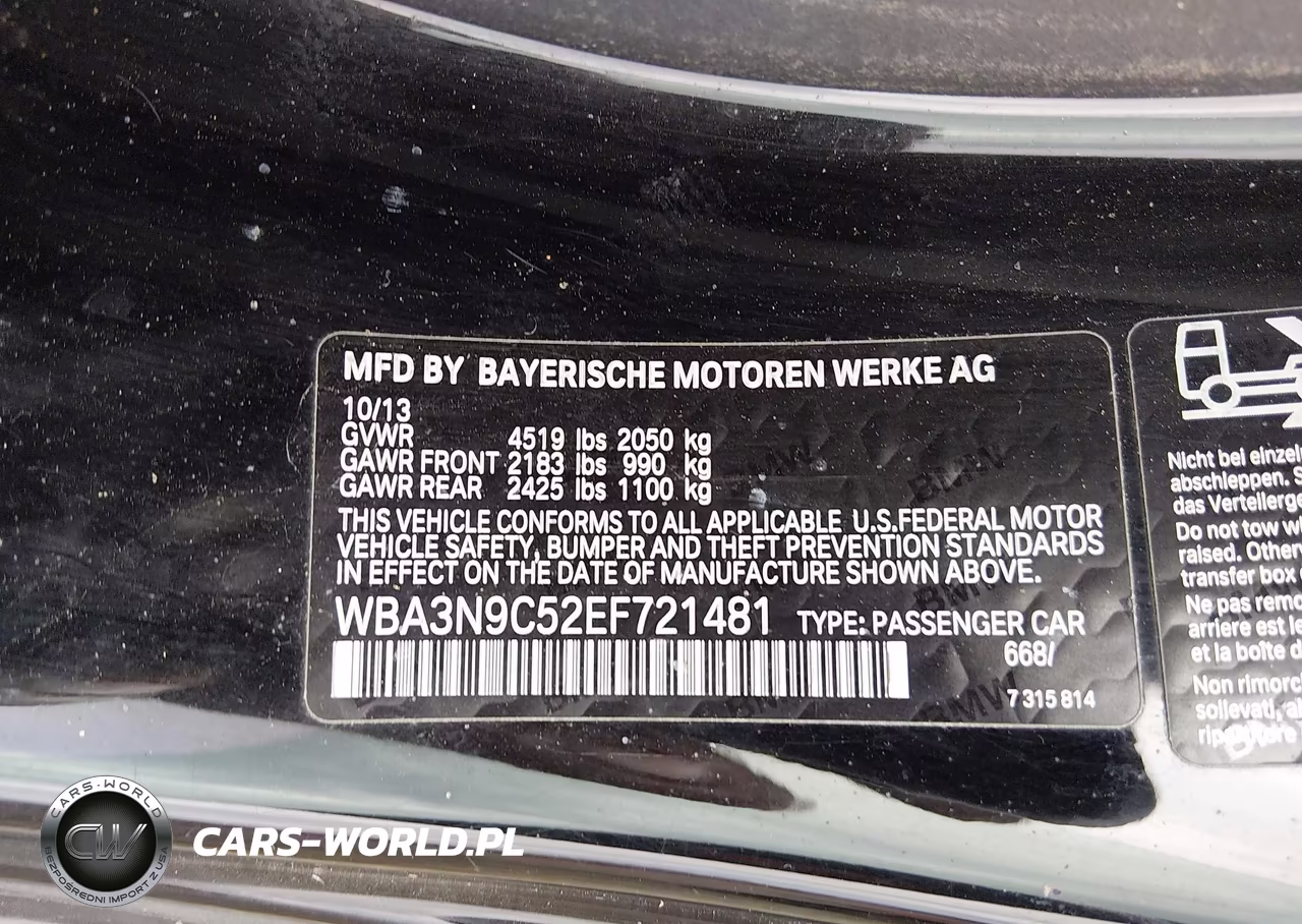 2014 BMW 428I xDrive VIN:WBA3N9C52EF721481 - 9