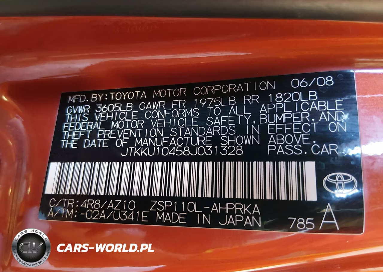 2008 Scion Xd VIN:JTKKU10458J031328 - 9