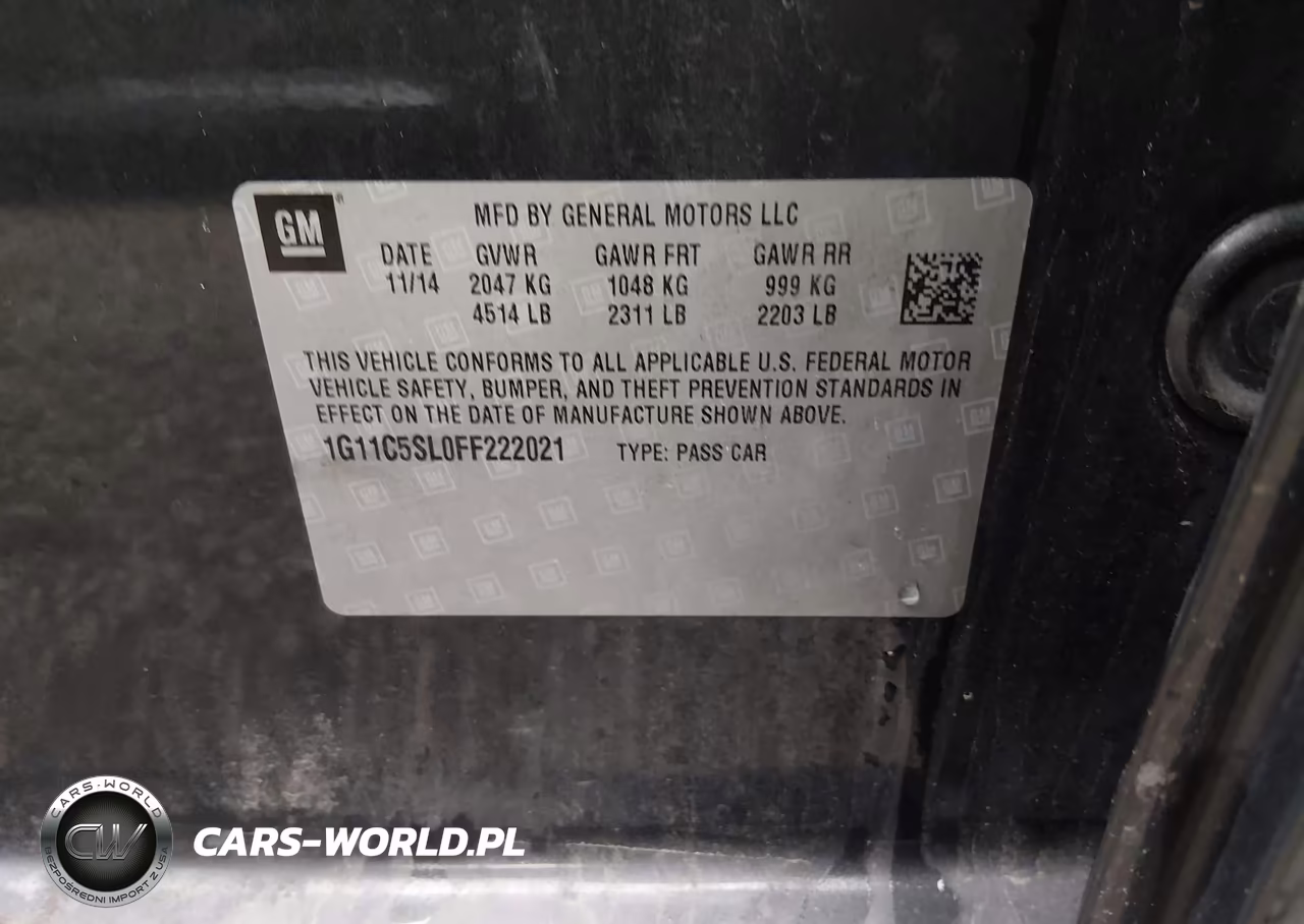 2015 Chevrolet Malibu 1Lt VIN:1G11C5SL0FF222021 - 9