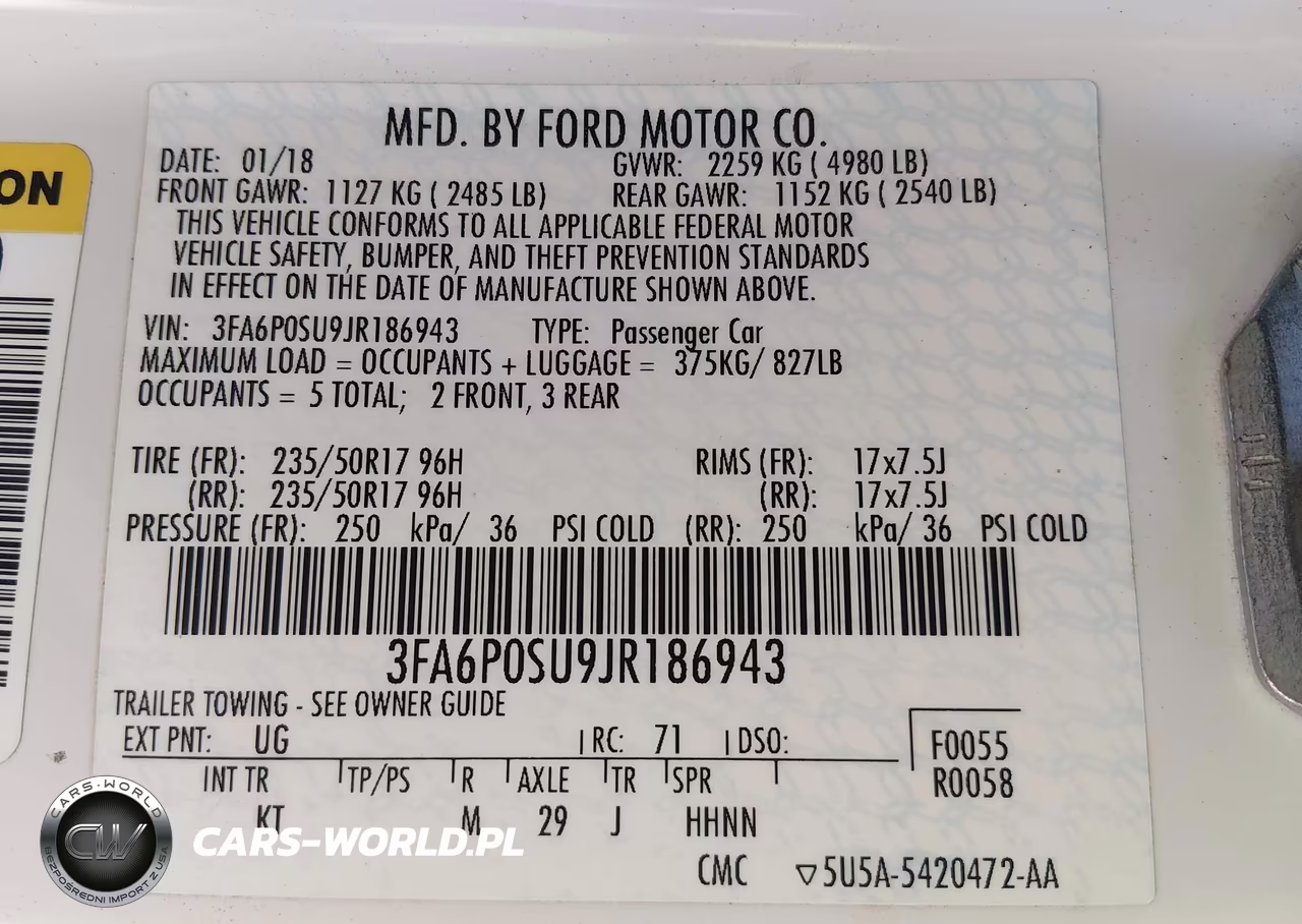 2018 Ford Fusion Energi Platinum-Titanium VIN:3FA6P0SU9JR186943 - 9