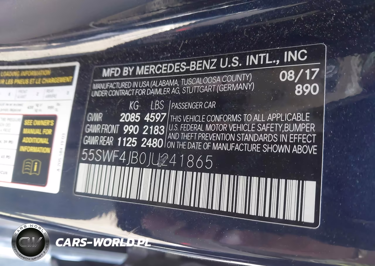 2018 Mercedes-Benz C 300 VIN:55SWF4JB0JU241865 - 9