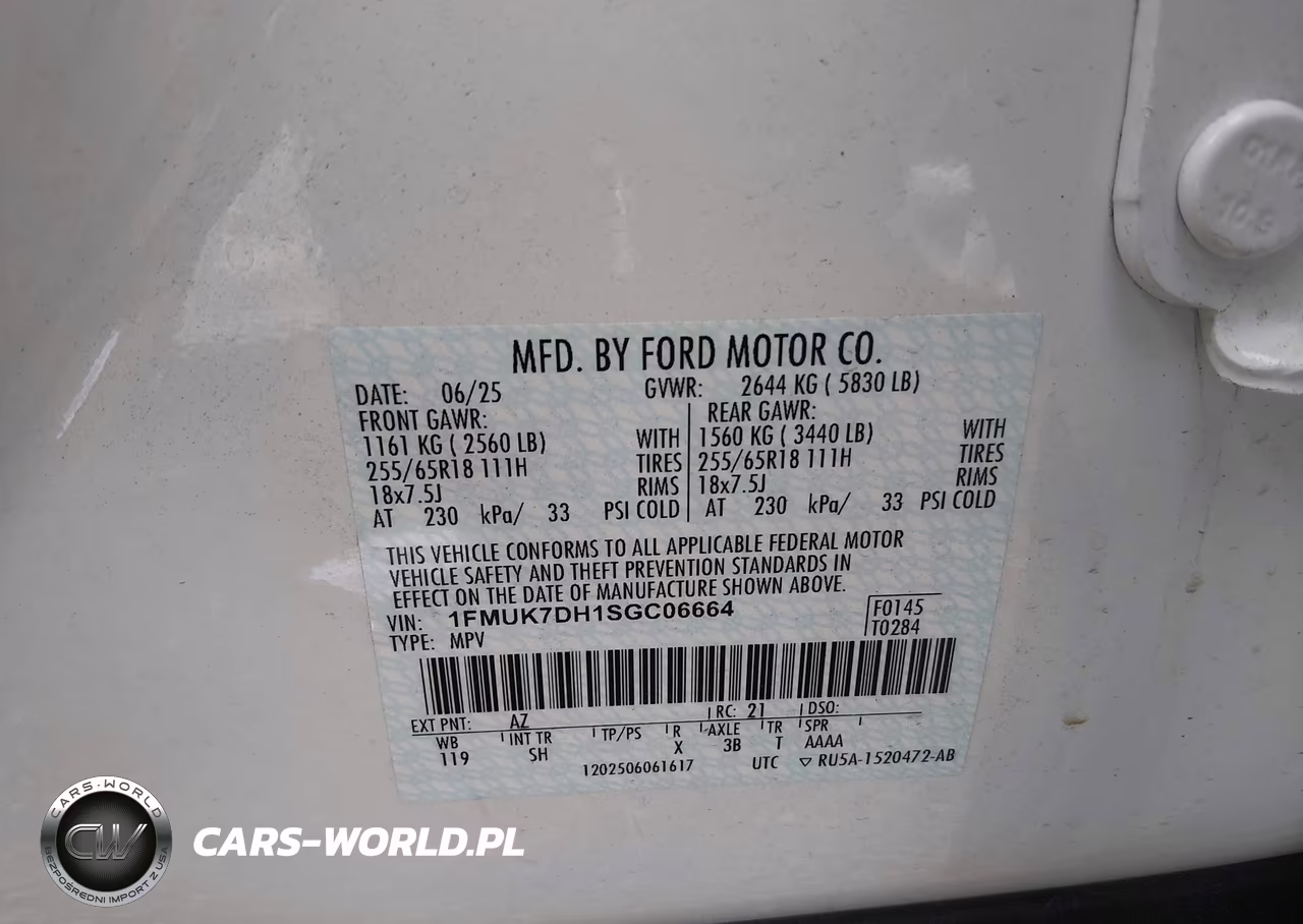 2025 Ford Explorer Active VIN:1FMUK7DH1SGC06664 - 9