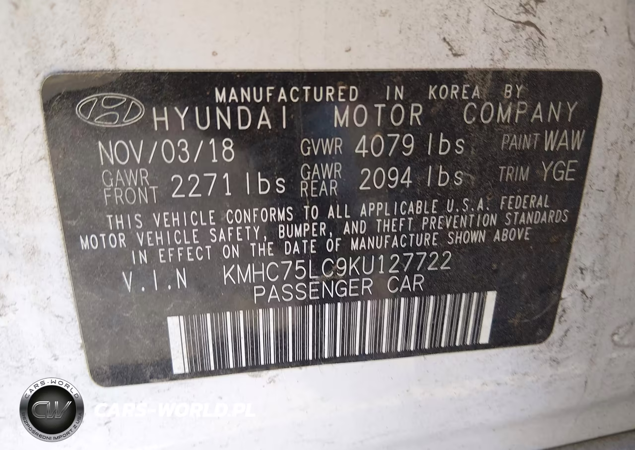 2019 Hyundai Ioniq Hybrid Sel VIN:KMHC75LC9KU127722 - 9