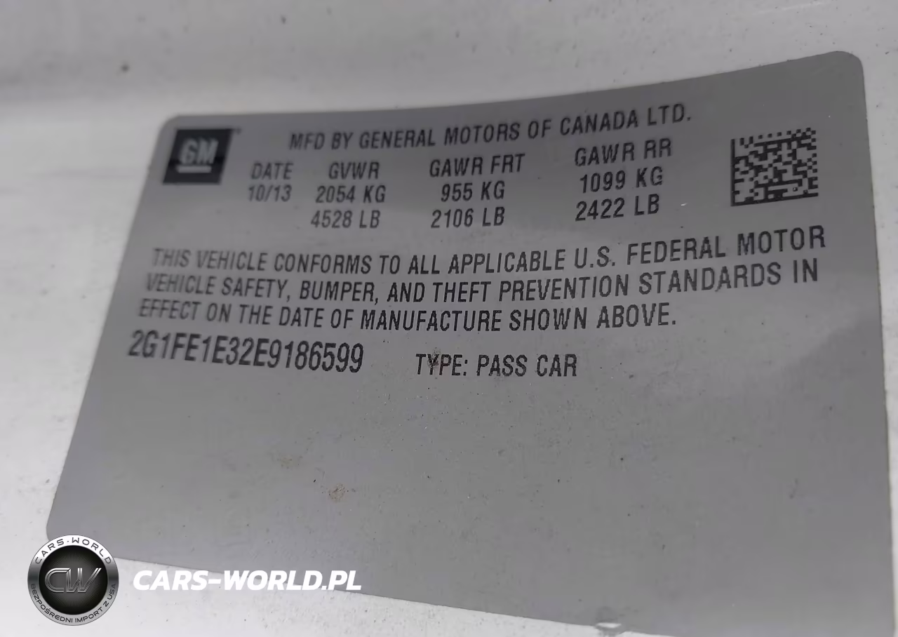 2014 Chevrolet Camaro 1Ls VIN:2G1FE1E32E9186599 - 9