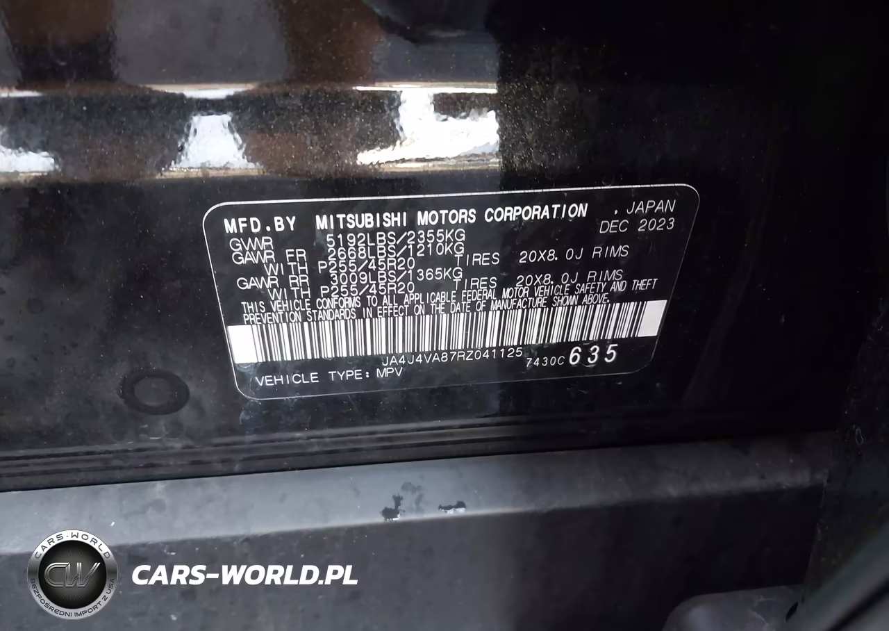 2024 Mitsubishi Outlander Se 2.5 S-Awc VIN:JA4J4VA87RZ041125 - 9