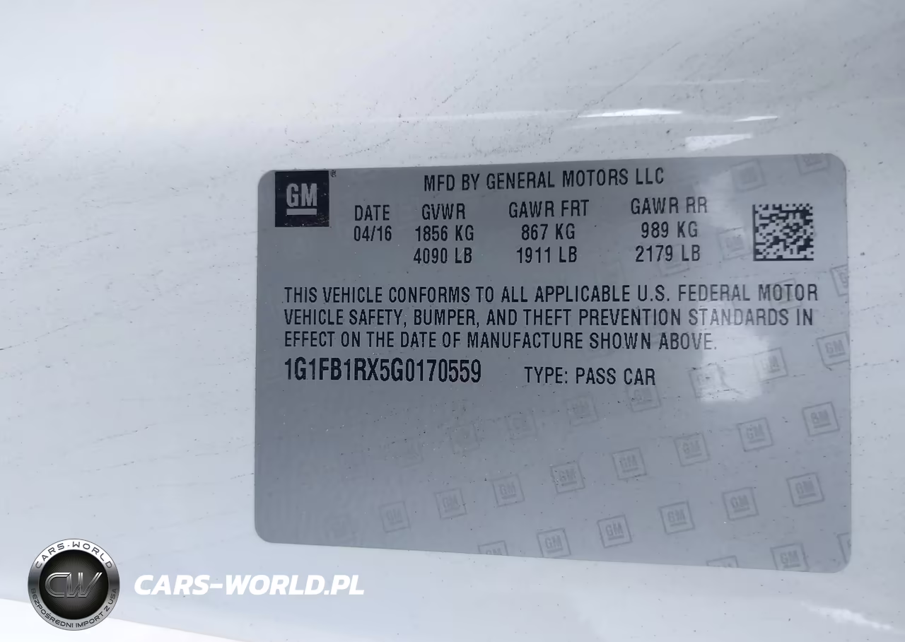 2016 Chevrolet Camaro 1Lt VIN:1G1FB1RX5G0170559 - 9