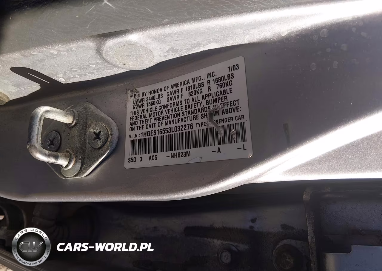 2003 Honda Civic Lx VIN:1HGES16553L032276 - 9
