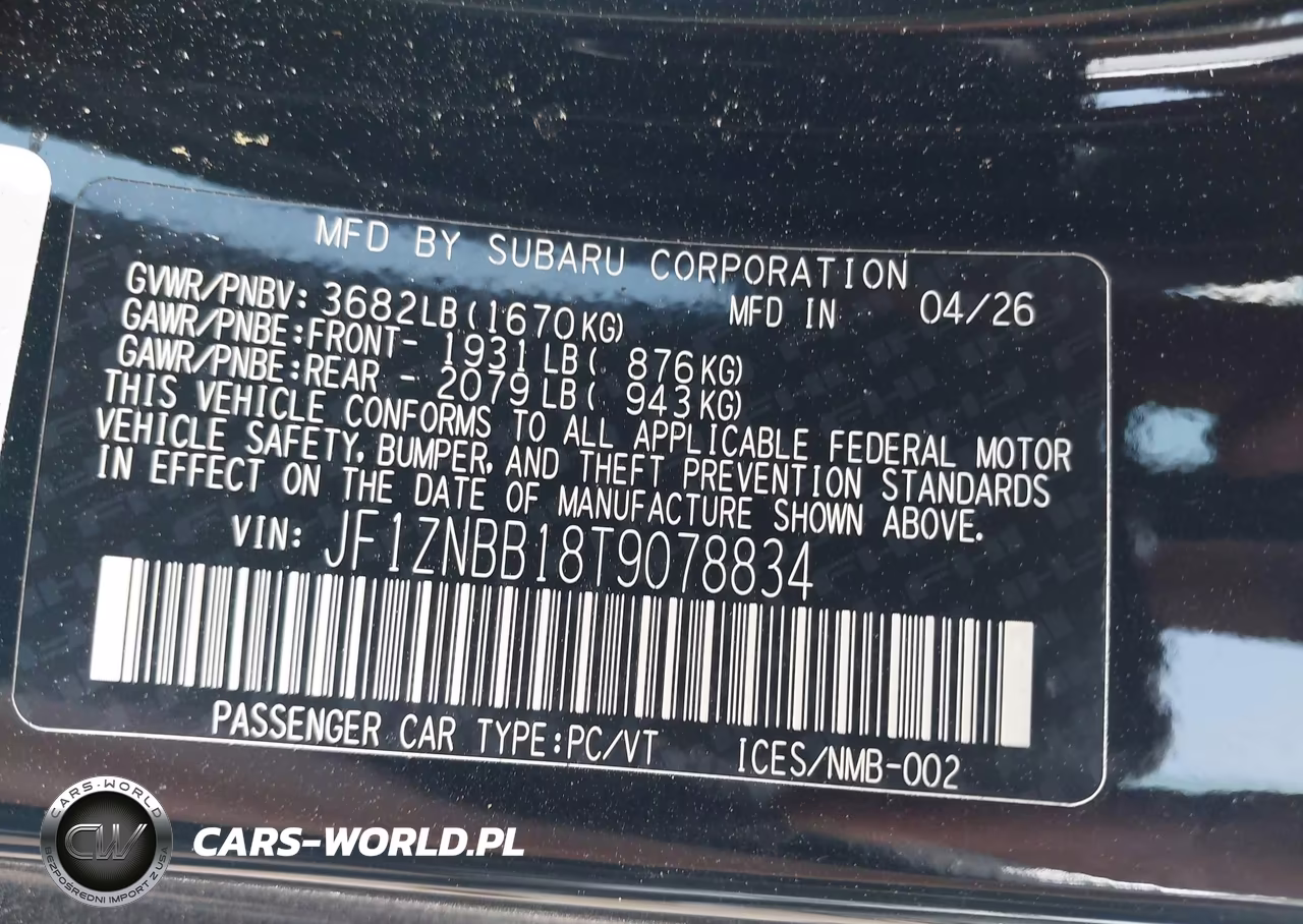 2026 Toyota Gr86 VIN:JF1ZNBB18T9078834 - 9