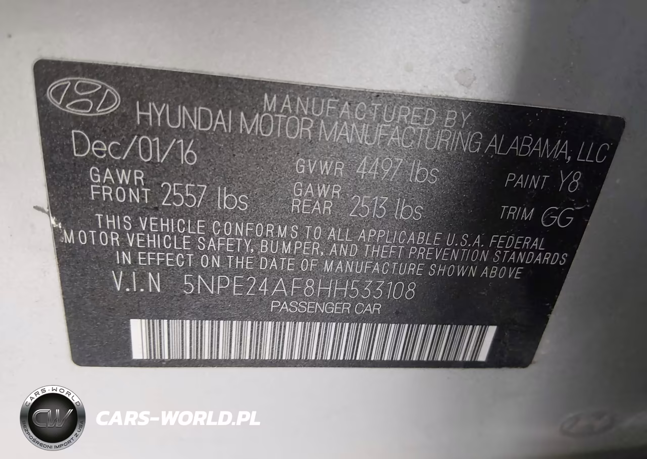 2017 Hyundai Sonata VIN:5NPE24AF8HH533108 - 9