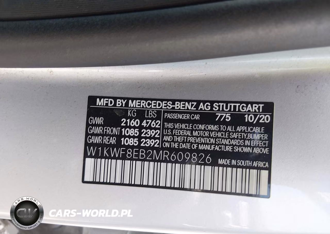2021 Mercedes-Benz C 300 4Matic VIN:W1KWF8EB2MR609826 - 9