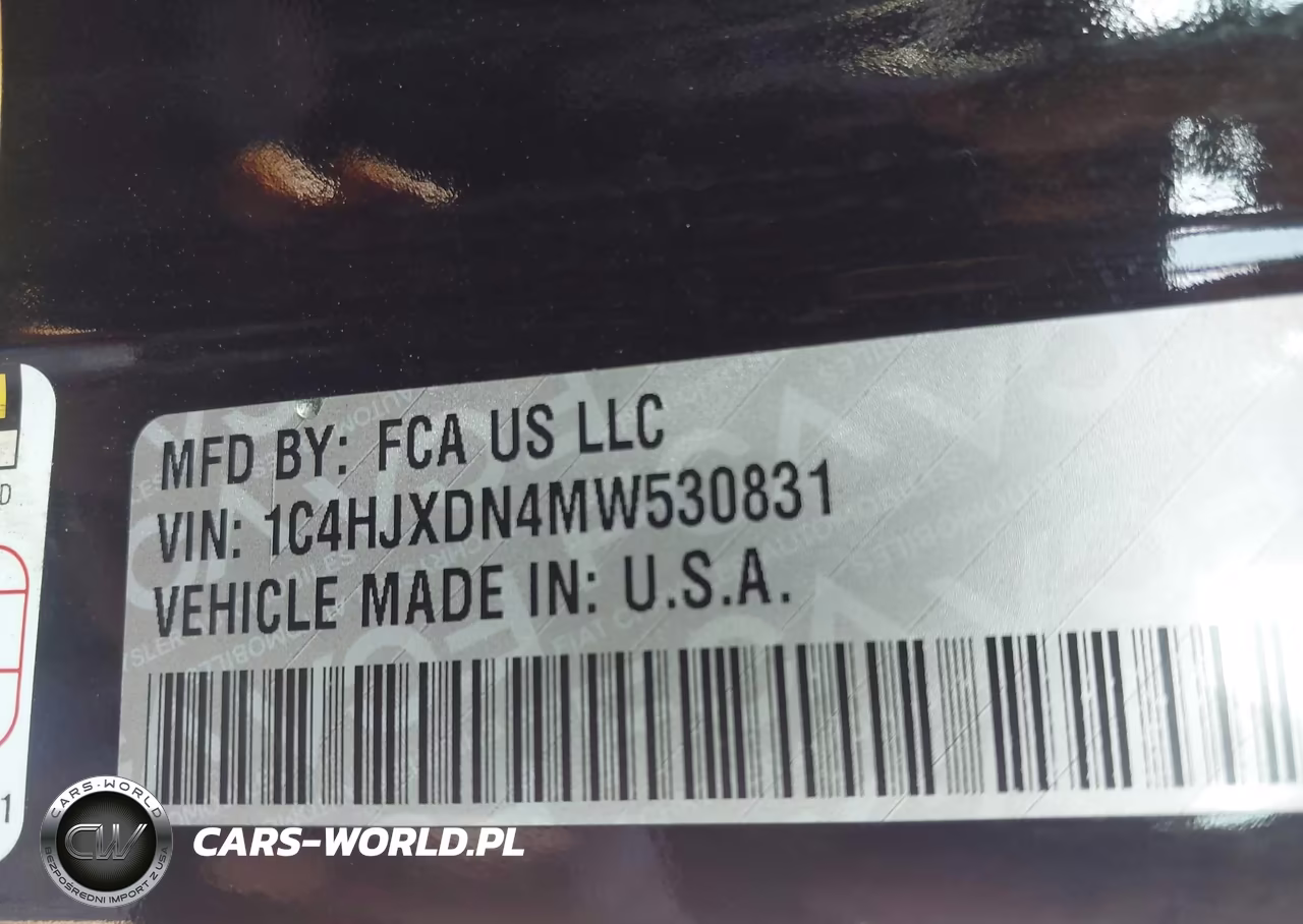 2021 Jeep Wrangler Unlimited Sport 4X4 VIN:1C4HJXDN4MW530831 - 9