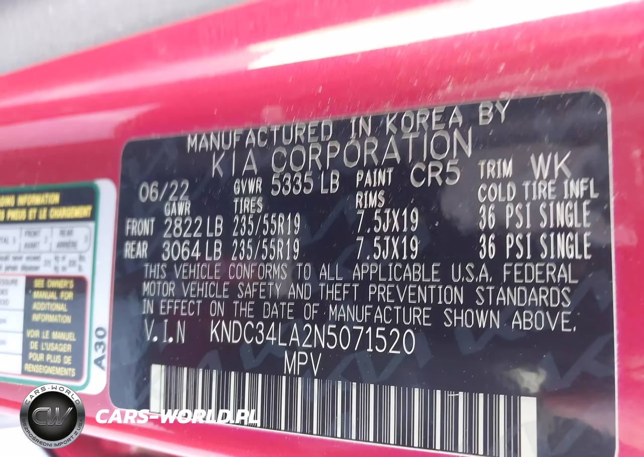 2022 Kia Ev6 Wind VIN:KNDC34LA2N5071520 - 9