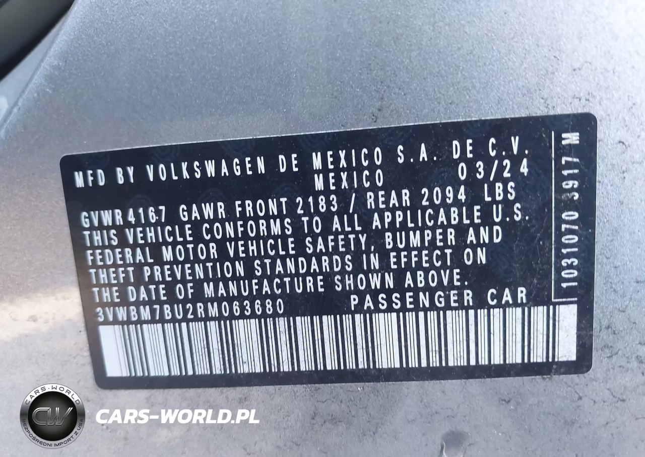 2024 Volkswagen Jetta 1.5T Sport VIN:3VWBM7BU2RM063680 - 9