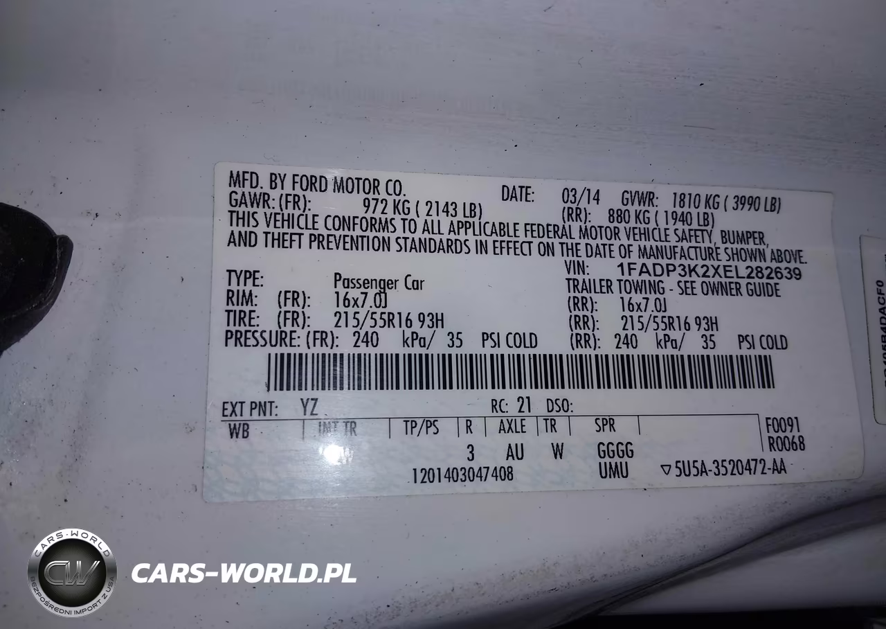 2014 Ford Focus Se VIN:1FADP3K2XEL282639 - 9