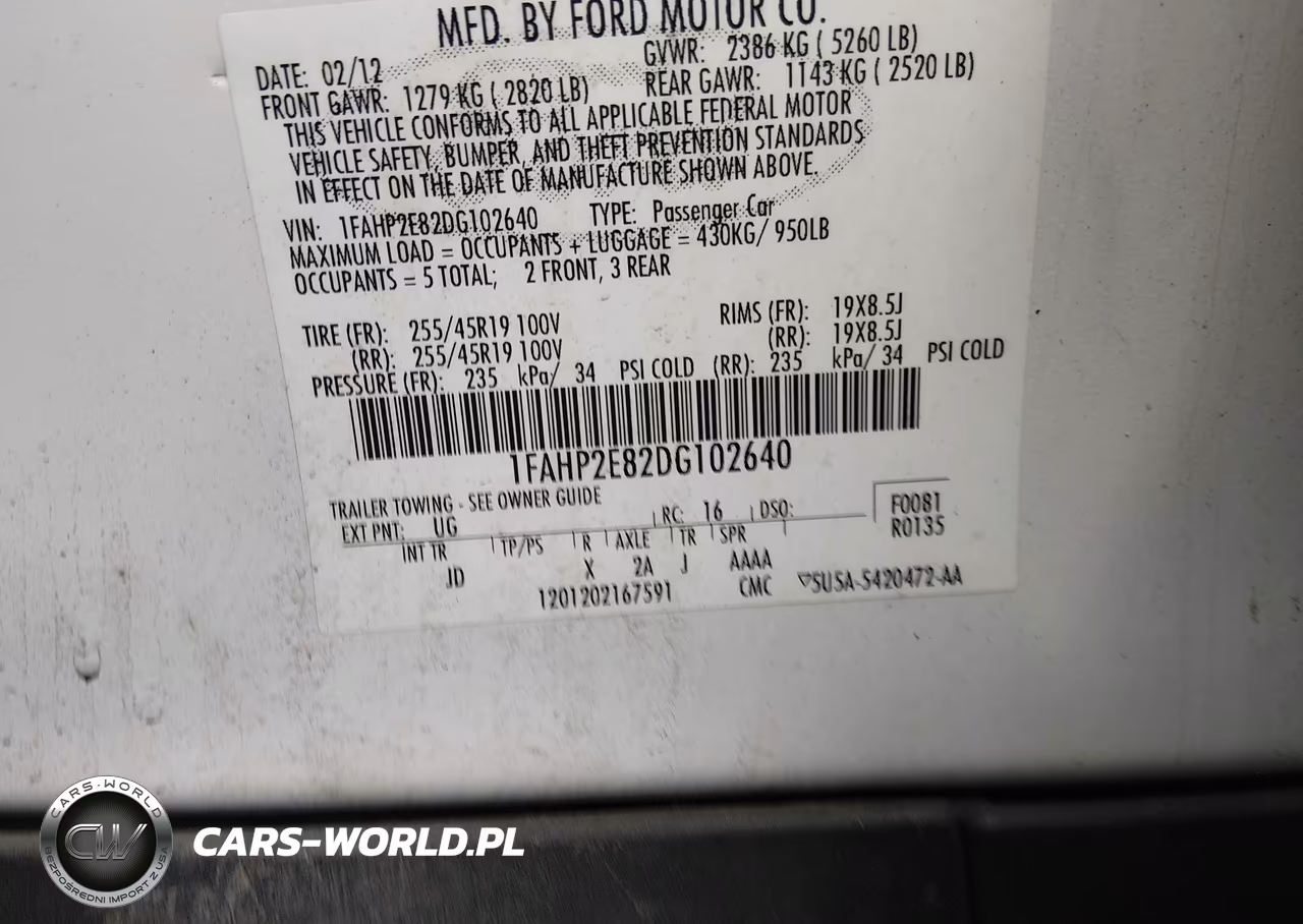 2013 Ford Taurus Sel VIN:1FAHP2E82DG102640 - 9