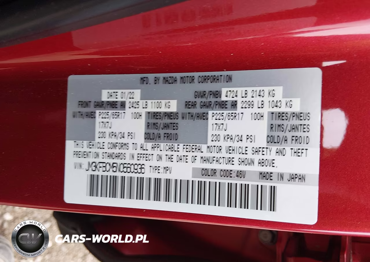 2022 Mazda Cx-5 2.5 S Preferred VIN:JM3KFBCM5N0560936 - 9