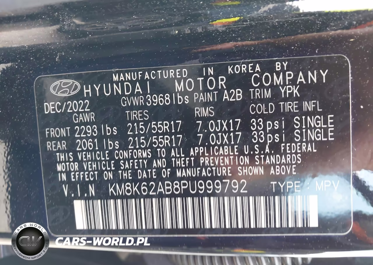 2023 Hyundai Kona Sel VIN:KM8K62AB8PU999792 - 9
